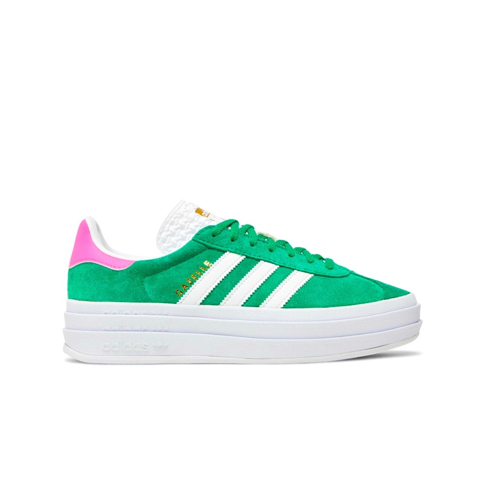 Adidas platform gazelle US9. Green & pink. Like new. In box.